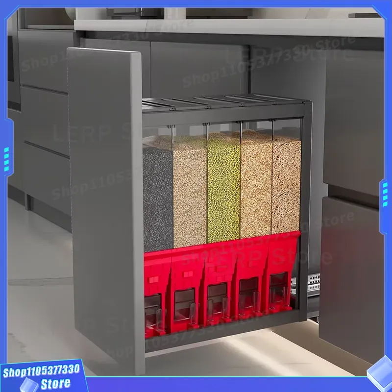 Food Storage Without Pantry - Многофункциональные кухонные контейнеры для хранения, выдвижные