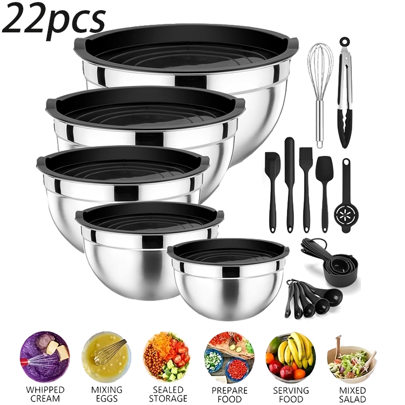 Food Storage Eco Friendly - 5 шт. мисок для смешивания из