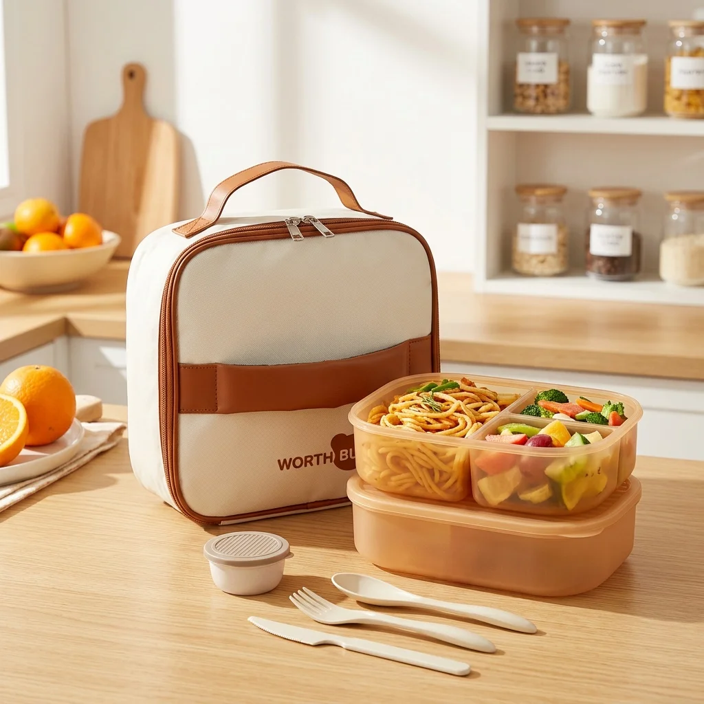 Food Storage With Dividers - Разборный пластиковый ланч-бокс, пригодный для использования