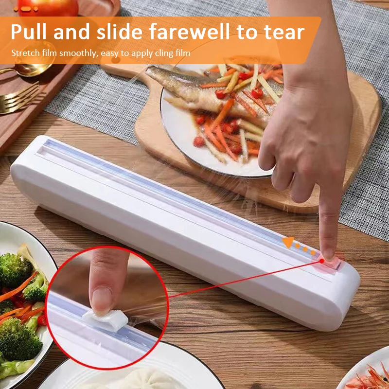 Food Storage Dispenser - Настенный диспенсер для фольги, пластиковый резак