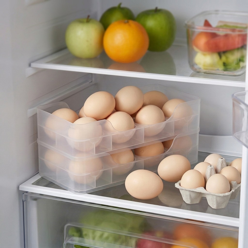 Food Storage Eggs - Штабелируемый держатель для яиц на дверцу