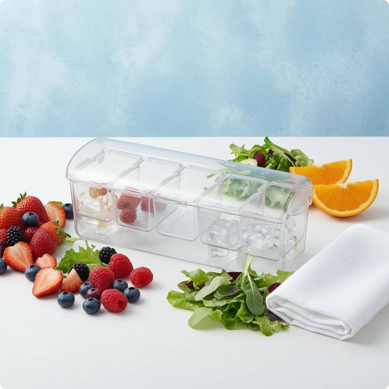 Food Storage Prep Containers - Герметичный контейнер для салата прямоугольной формы
