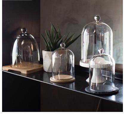 Food Storage Glass Set - Стеклянная крышка для хранения свежести, тарелка