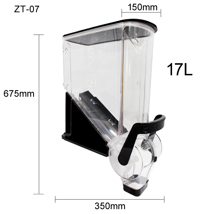 Food Storage Dispenser - Коммерческий прочный напольный акриловый стеллаж для