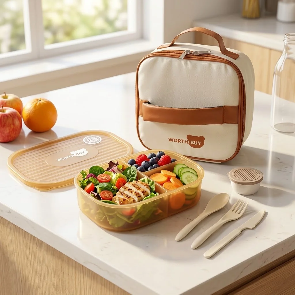 Разборный пластиковый ланч-бок – обзор и цена Food Storage With Dividers