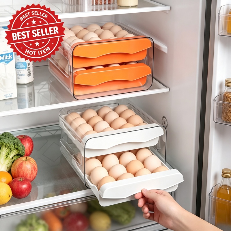 Двухъярусный контейнер для яиц – обзор и цена Food Storage Eggs