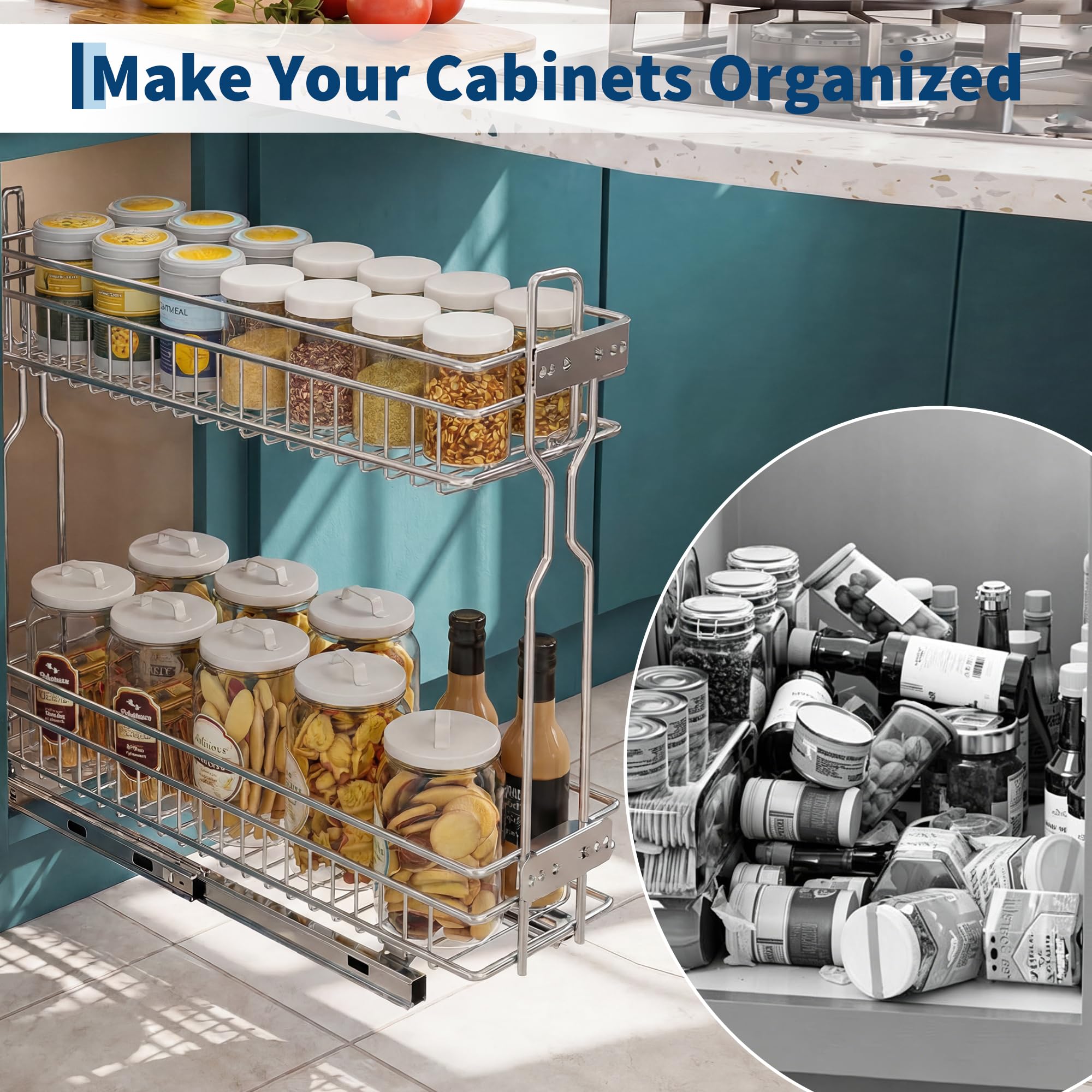 Двухуровневый выдвижной органа – обзор и цена Food Storage Without Pantry