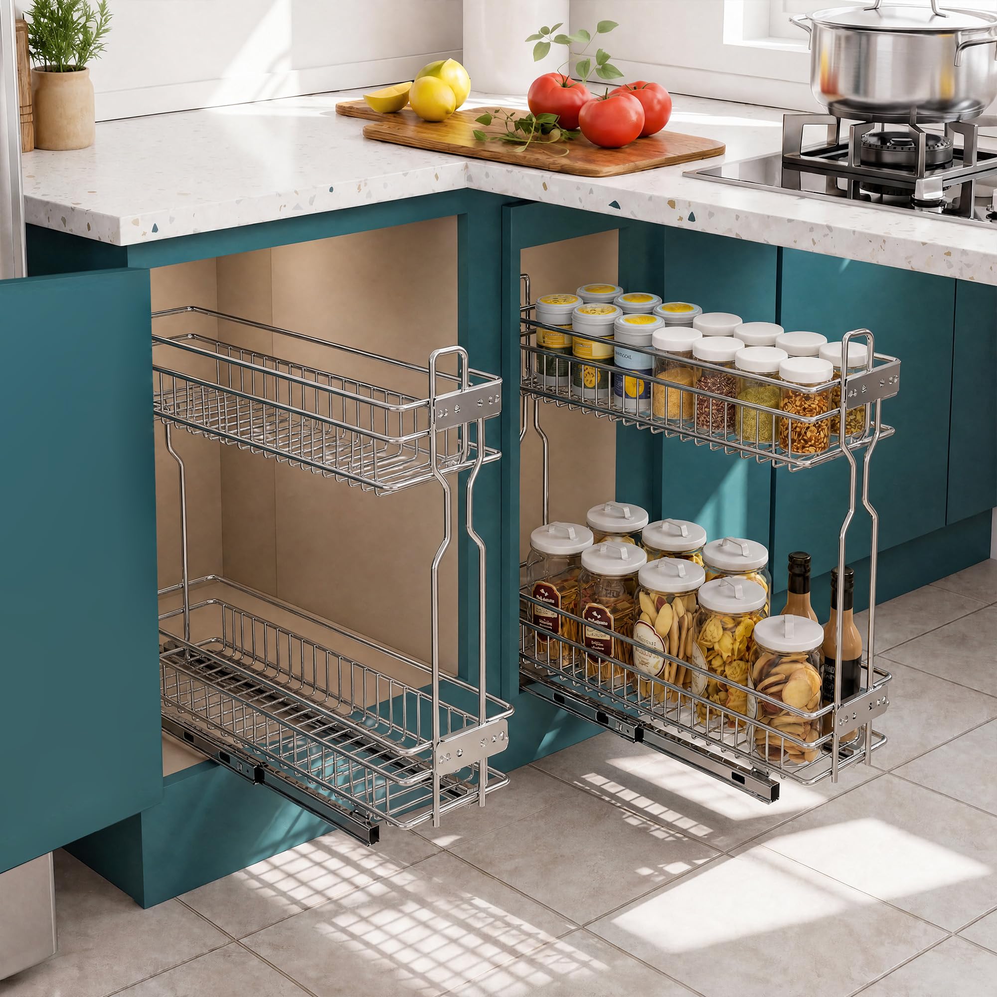Двухуровневый выдвижной органа – обзор и цена Food Storage Without Pantry