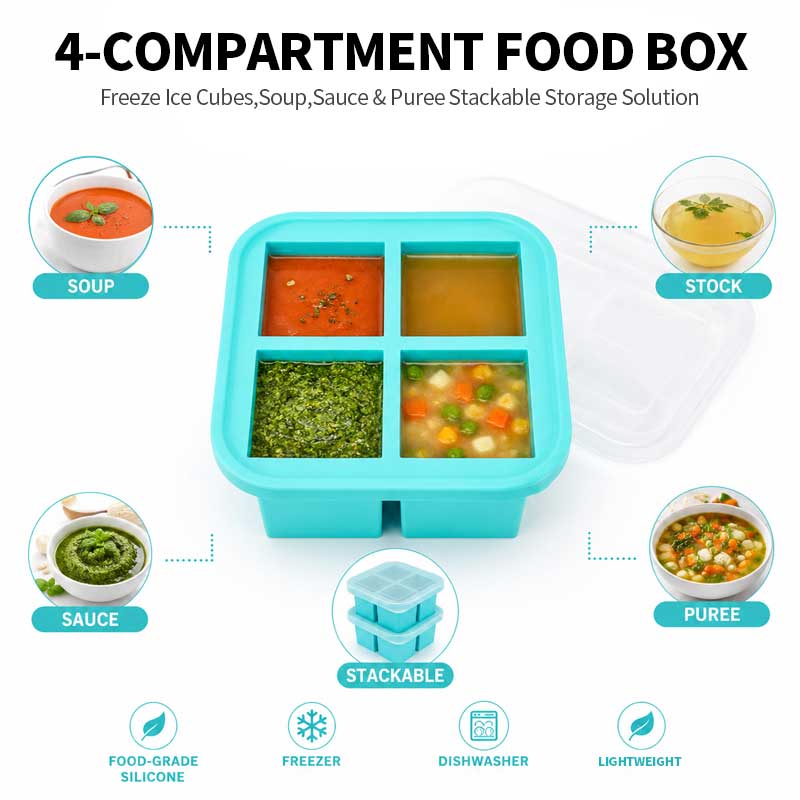 Силиконовый контейнер для хран – обзор и цена Food Storage Prep Containers