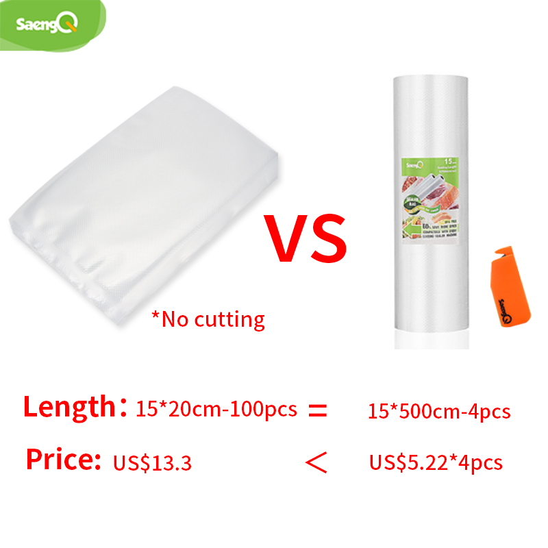 SaengQ кухонные вакуумные паке – обзор и цена Food Storage Vacuum Seal Bags