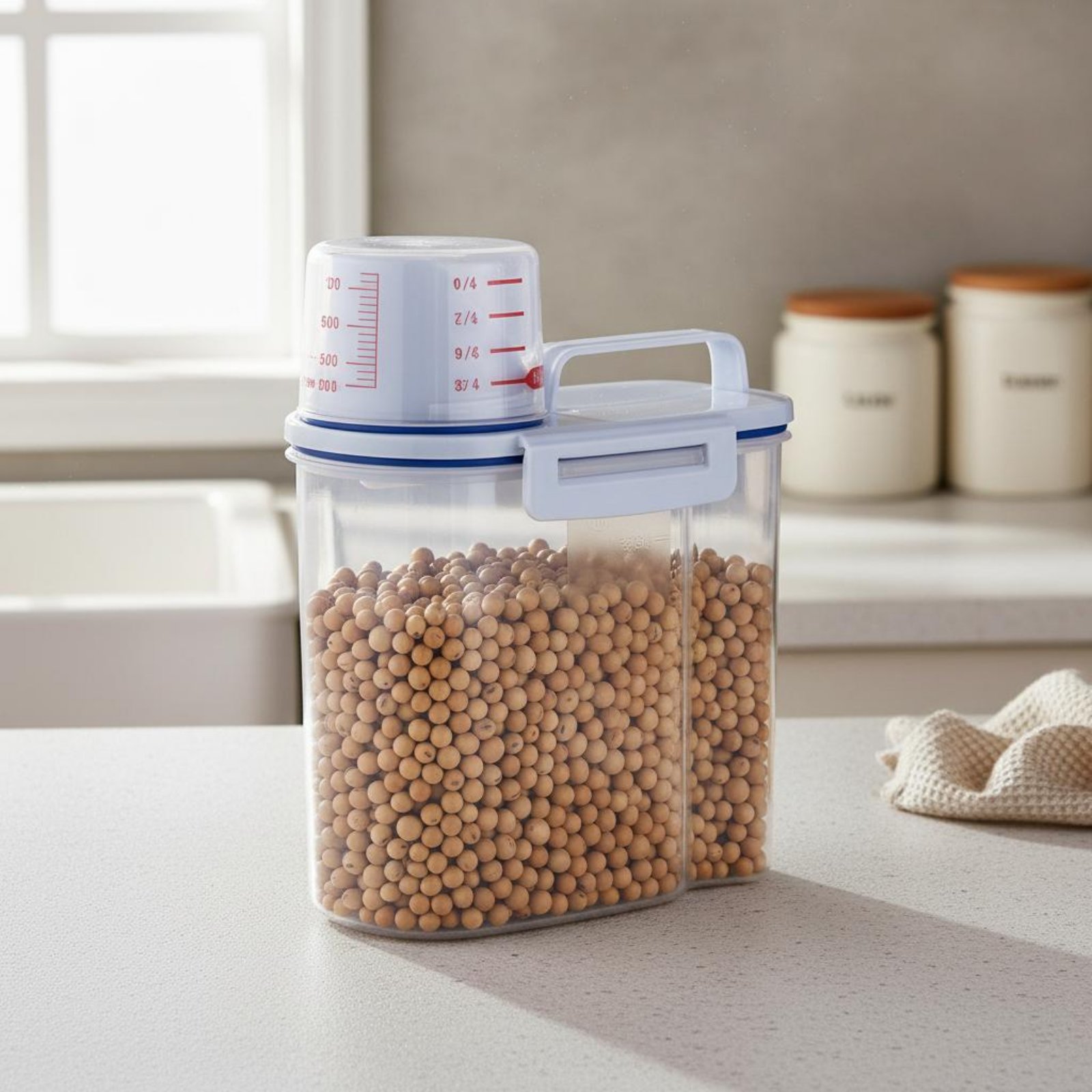 Контейнер для хранения риса с  – обзор и цена Food Storage Dispenser