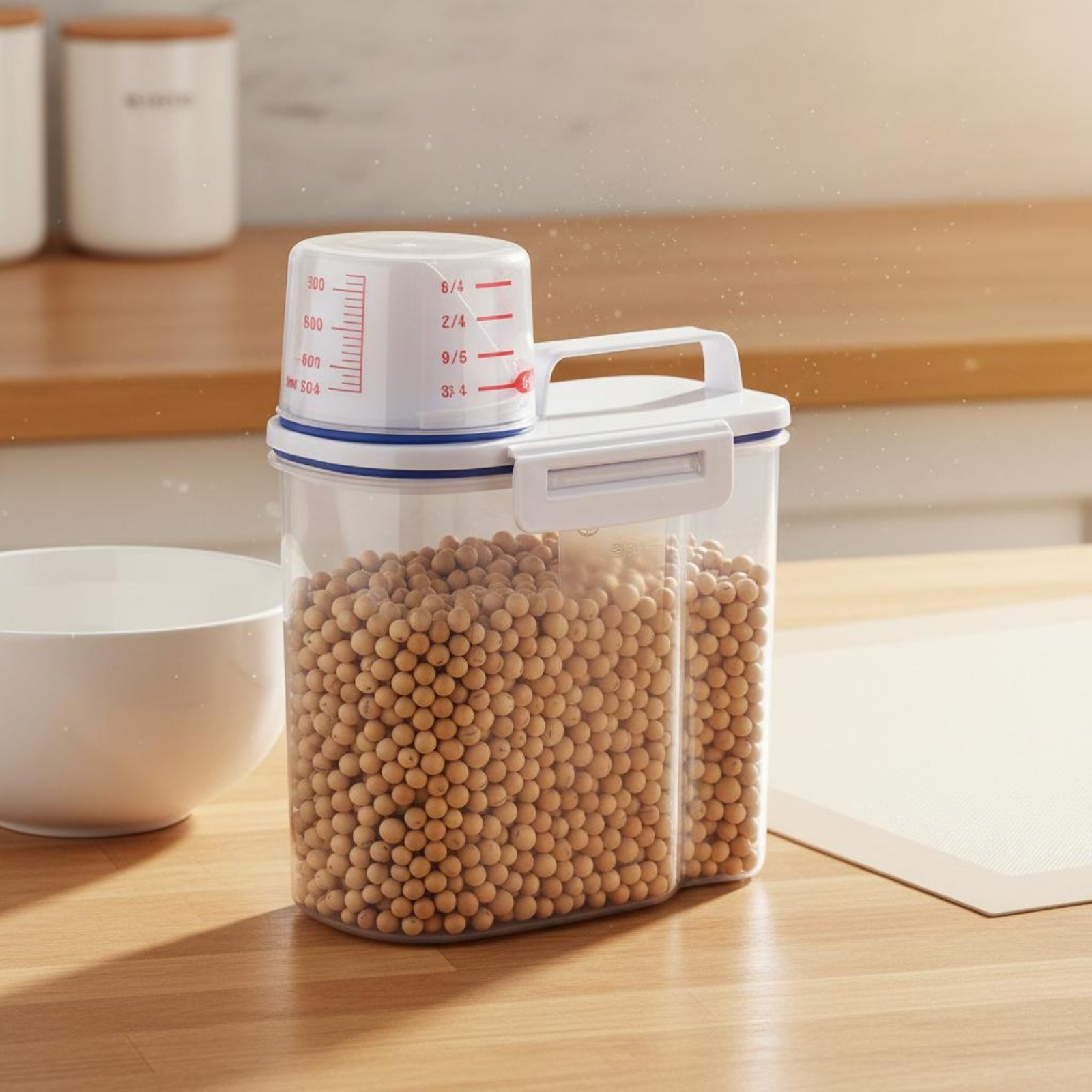 Контейнер для хранения риса с  – обзор и цена Food Storage Dispenser