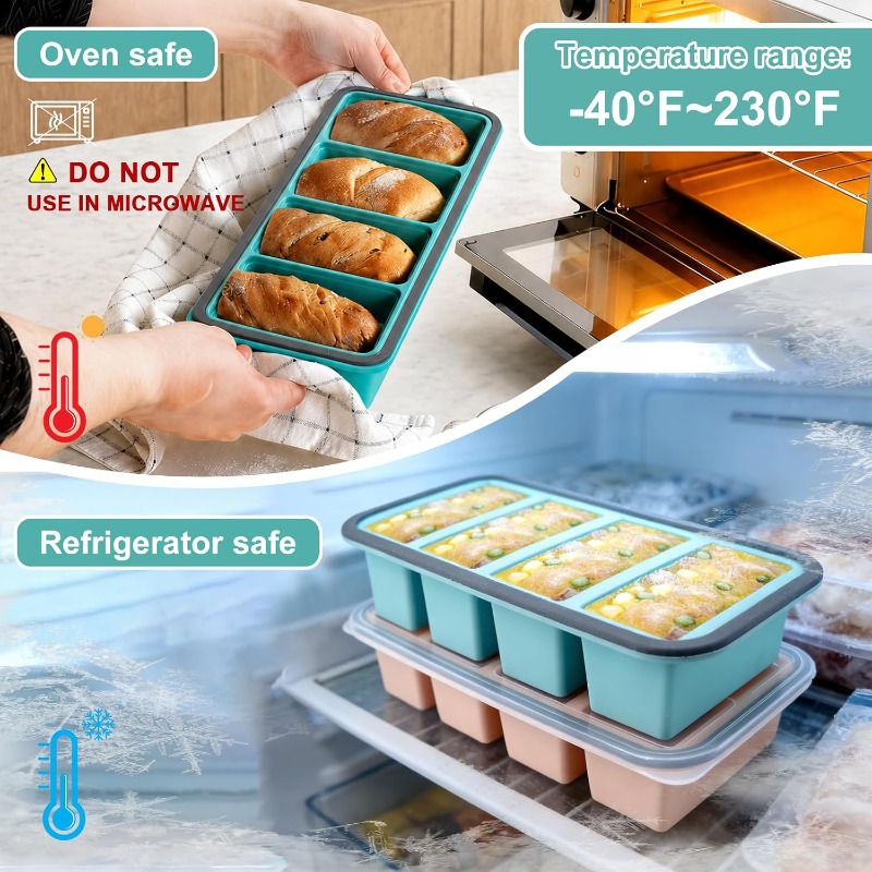 Силиконовые формы для заморозк – обзор и цена Food Storage Prep Containers