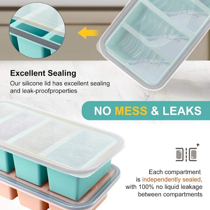 Силиконовые формы для заморозк – обзор и цена Food Storage Prep Containers