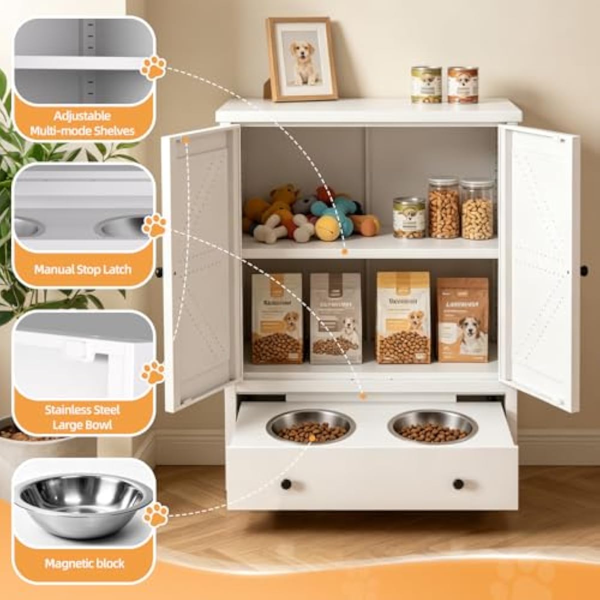 Металлическая кормушка для дом – обзор и цена Food Storage For Dog
