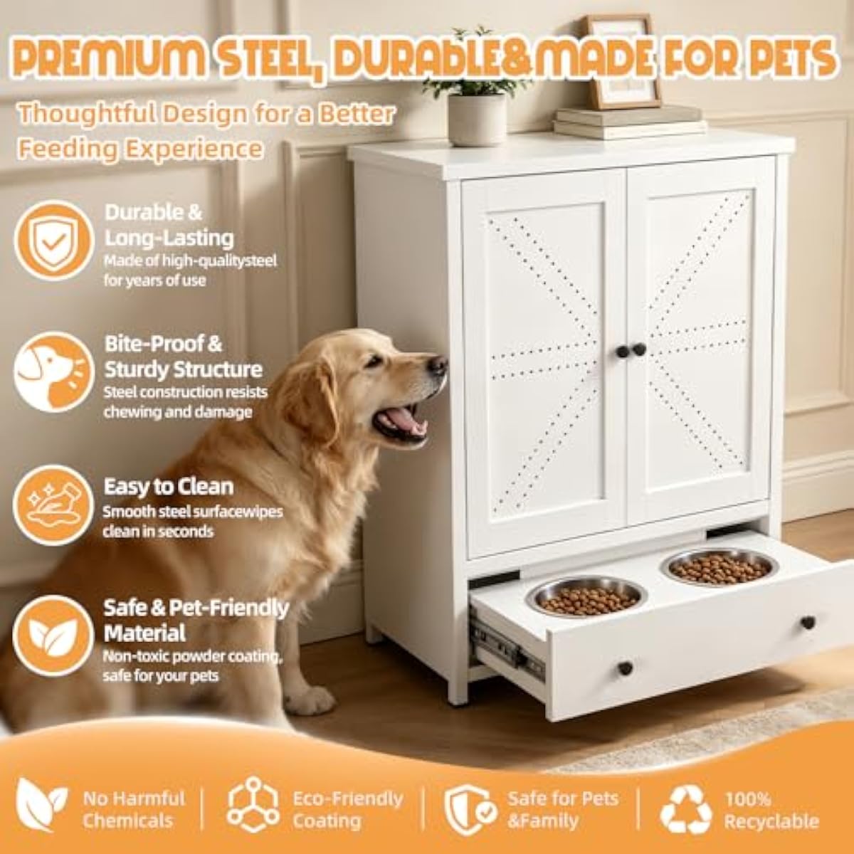 Металлическая кормушка для дом – обзор и цена Food Storage For Dog
