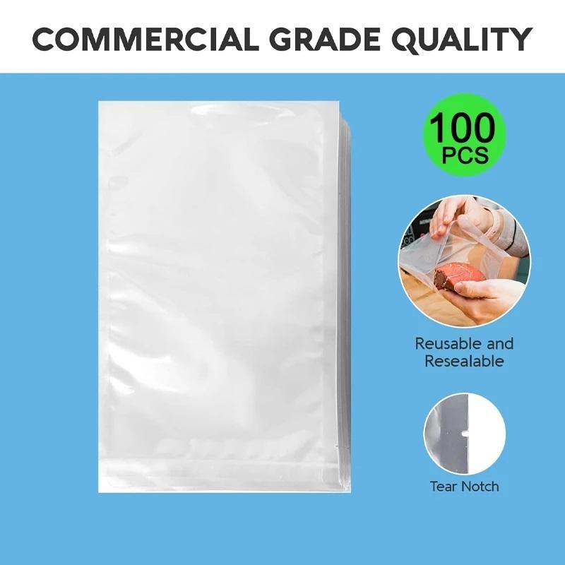 【F】100 шт. вакуумных пакетов д – обзор и цена Food Storage Vacuum Seal Bags