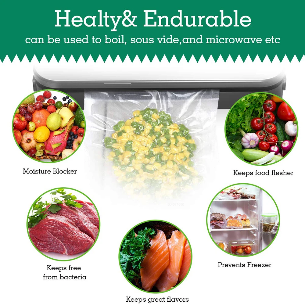 Рулонные пакеты для вакуумной  – обзор и цена Food Storage Vacuum Seal Bags