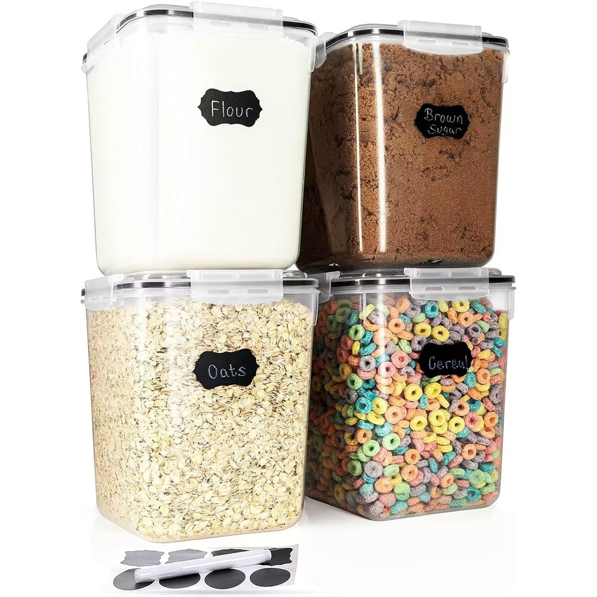Набор из 4 больших контейнеров – обзор и цена Food Storage Glass Set